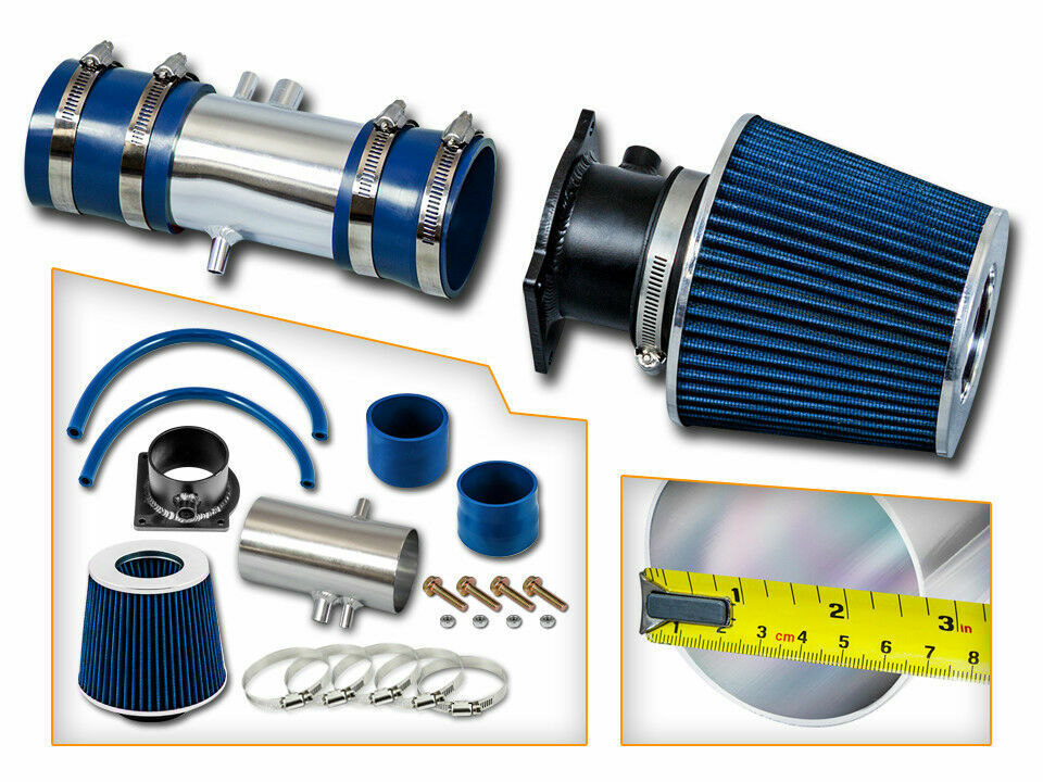 Short Ram Air Intake Kit + BLUE Filter for 95-00 Ford Contour 2.5L V6
