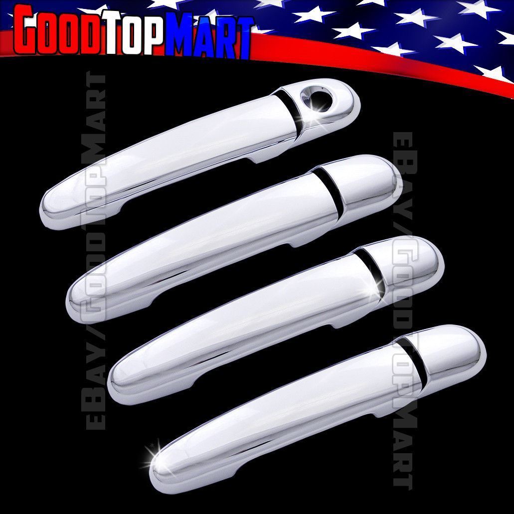 For Ford TAURUS 2010~16 17 18 2019 Chrome 4 Door Handle Covers WITHOUT Smart K