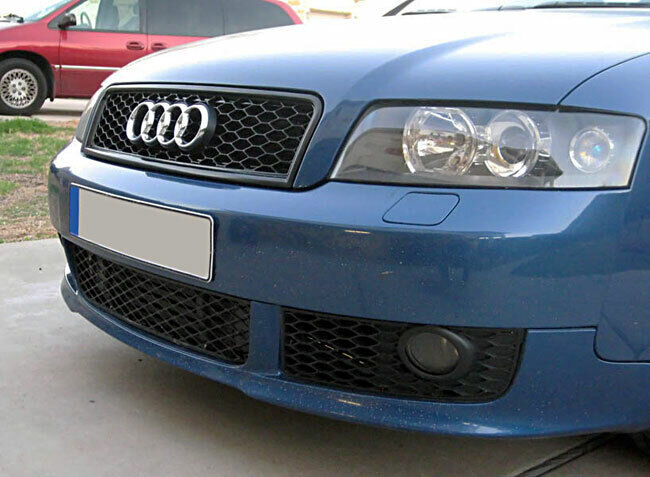 Audi-A4 S4 B6 Euro RS4 Front Sport Mesh Honeycomb Grill S Line Black 02-05