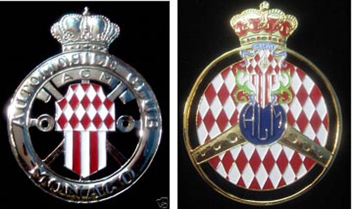 Car Badge-Automobile club Monaco car badges set of 2pcs mg jaguar triumph audi
