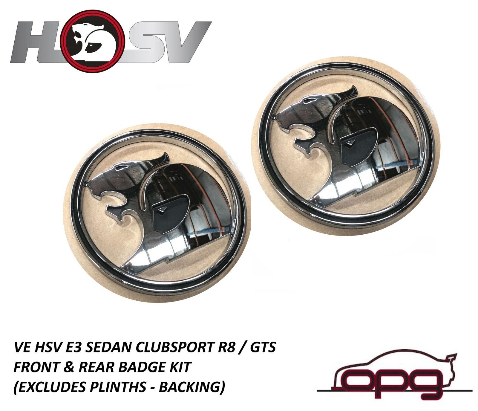 Genuine HSV Badge Helmet Lion Helmet for VE E3 R8 Clubsport GTS Bonnet Boot Sed