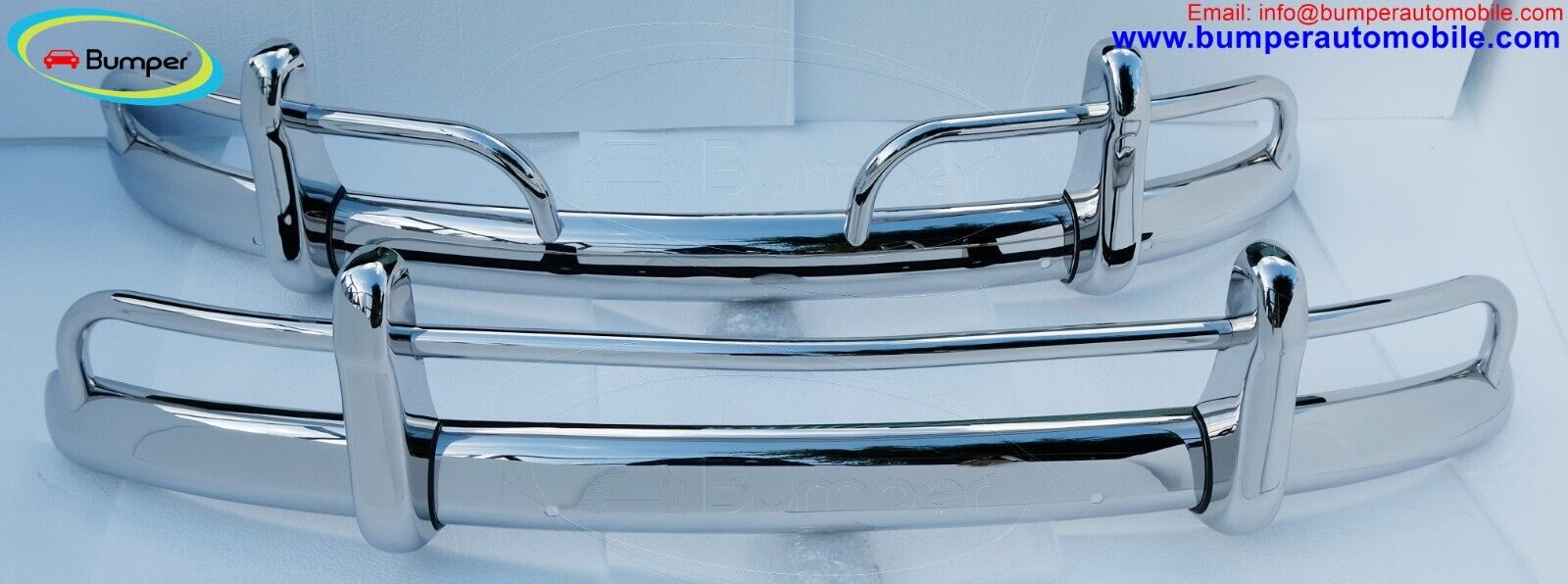 Volkswagen Beetle USA style bumper (1955-1972) polished like chrome new