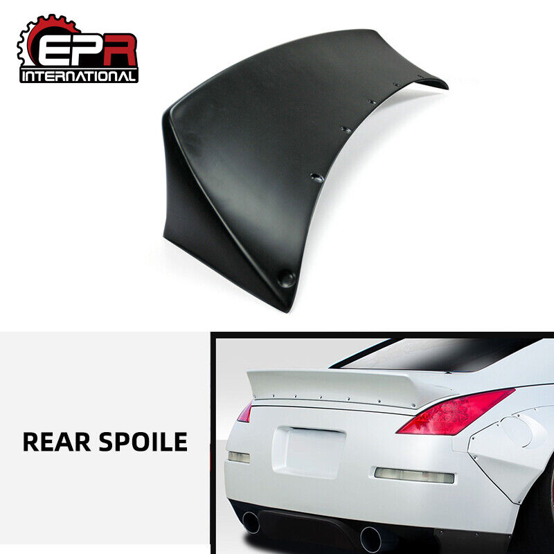 For Nissan 350Z Z33 RB Unpainted FRP Rear Trunk Spoiler Ducktail Wing Lip Parts
