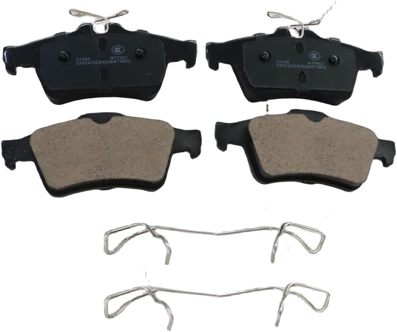 Rear Ceramic Brake Pads Kits Fit for Escape Focus Mazda 3/5 V olvo C30, D1095
