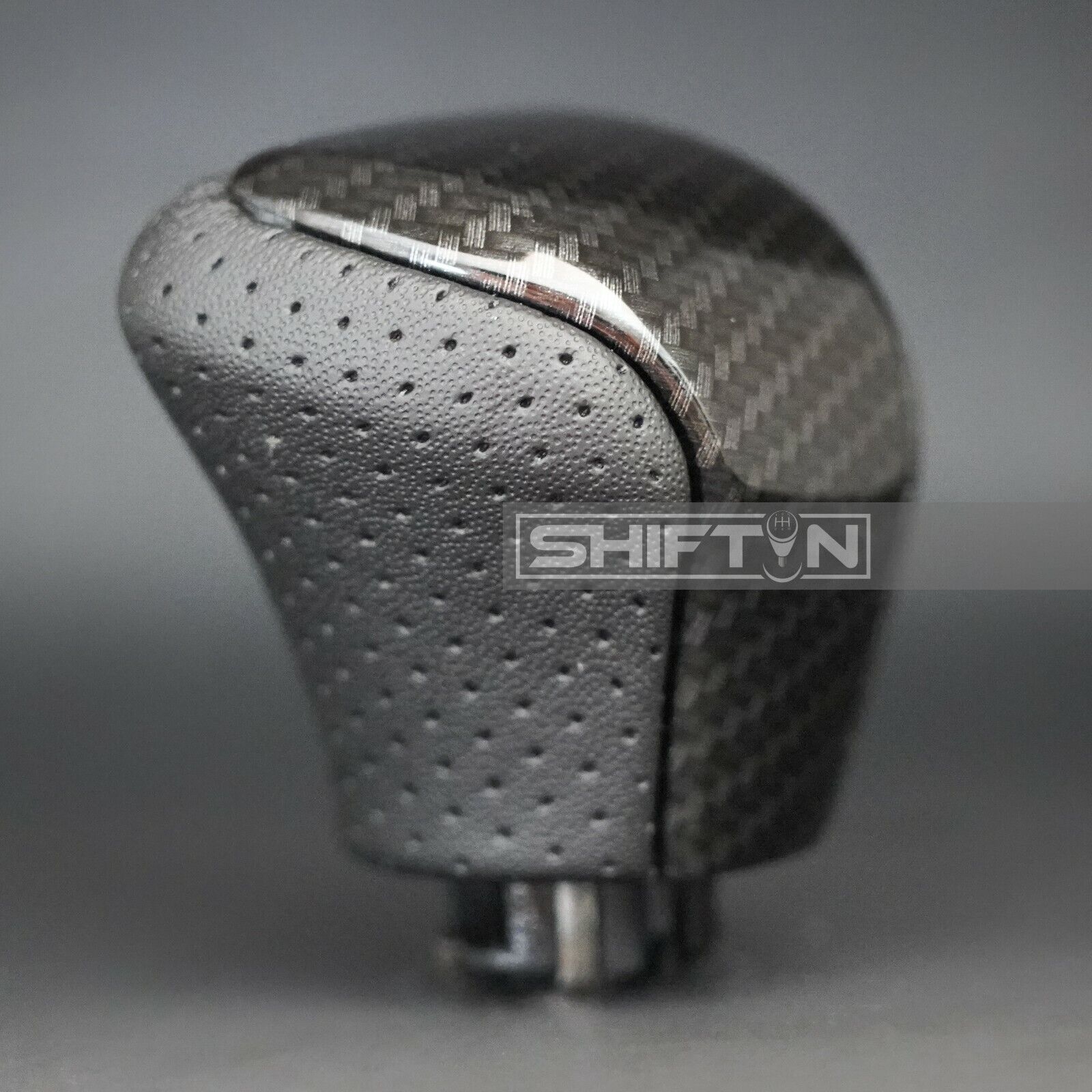 Black Leather & Carbon Fiber Gear Shift Knob for Lexus LS460 LS600 LX570 LS600h
