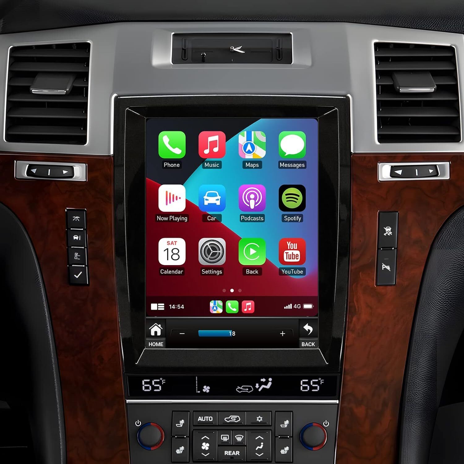 Android 13  For 2007-2014 Cadillac Escalade Car Radio Apple Carplay BT GPS