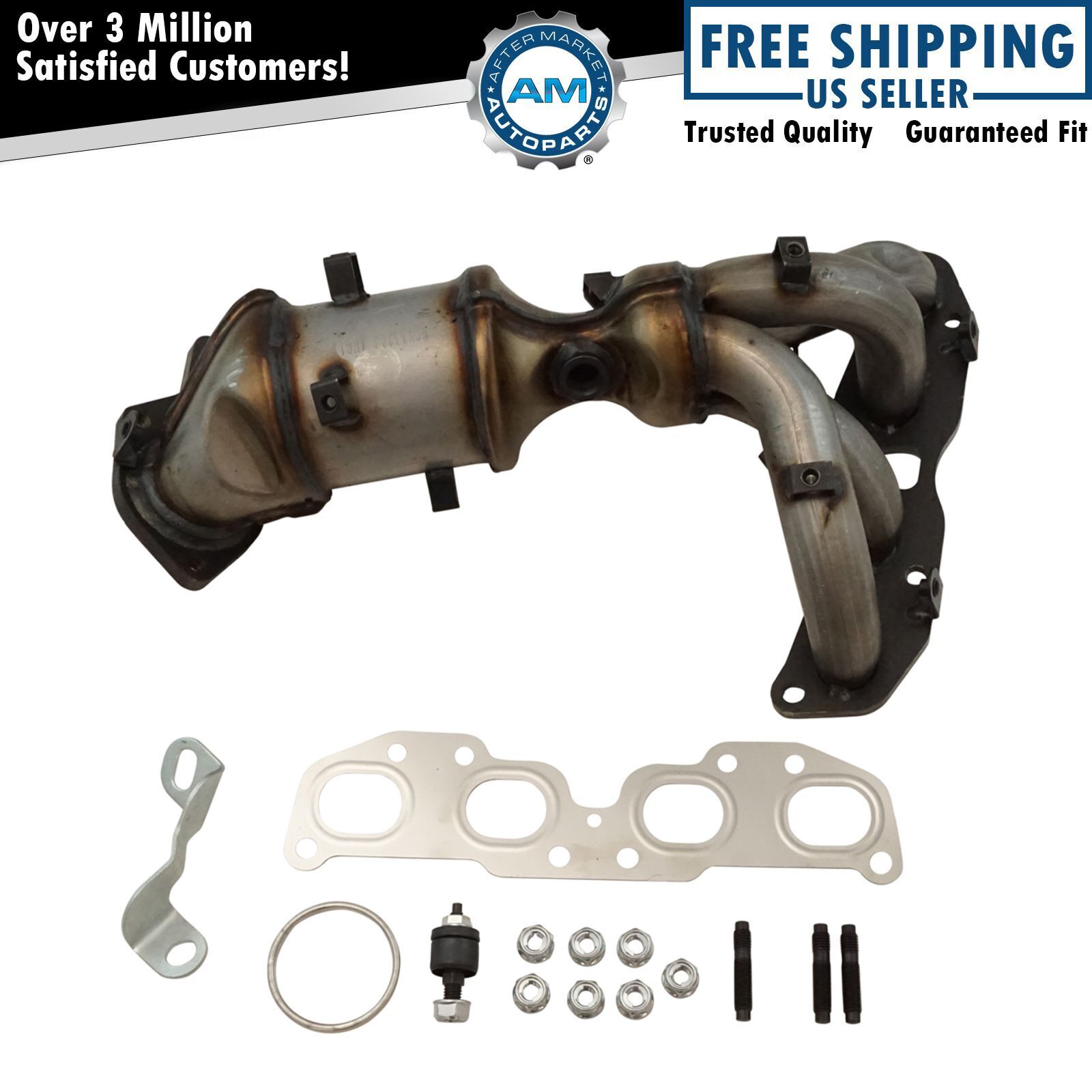 Exhaust Manifold Catalytic Converter Gasket Kit for 2007-2012 Nissan Altima