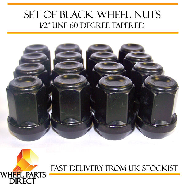 Alloy Wheel Nuts Black (16) 1/2
