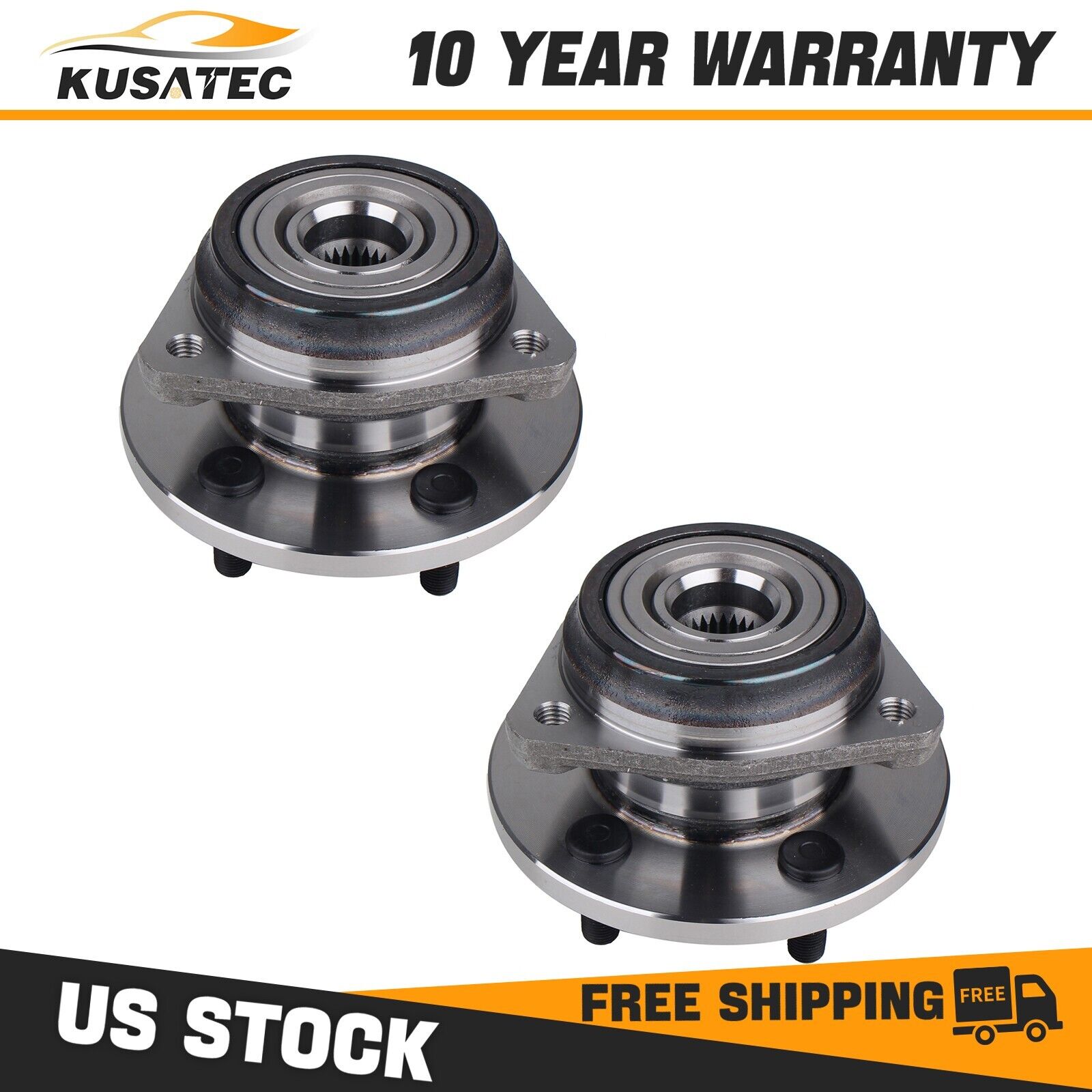 Pair Front Wheel Bearing Hub Assembly For Jeep Cherokee Grand Wrangler Comanche