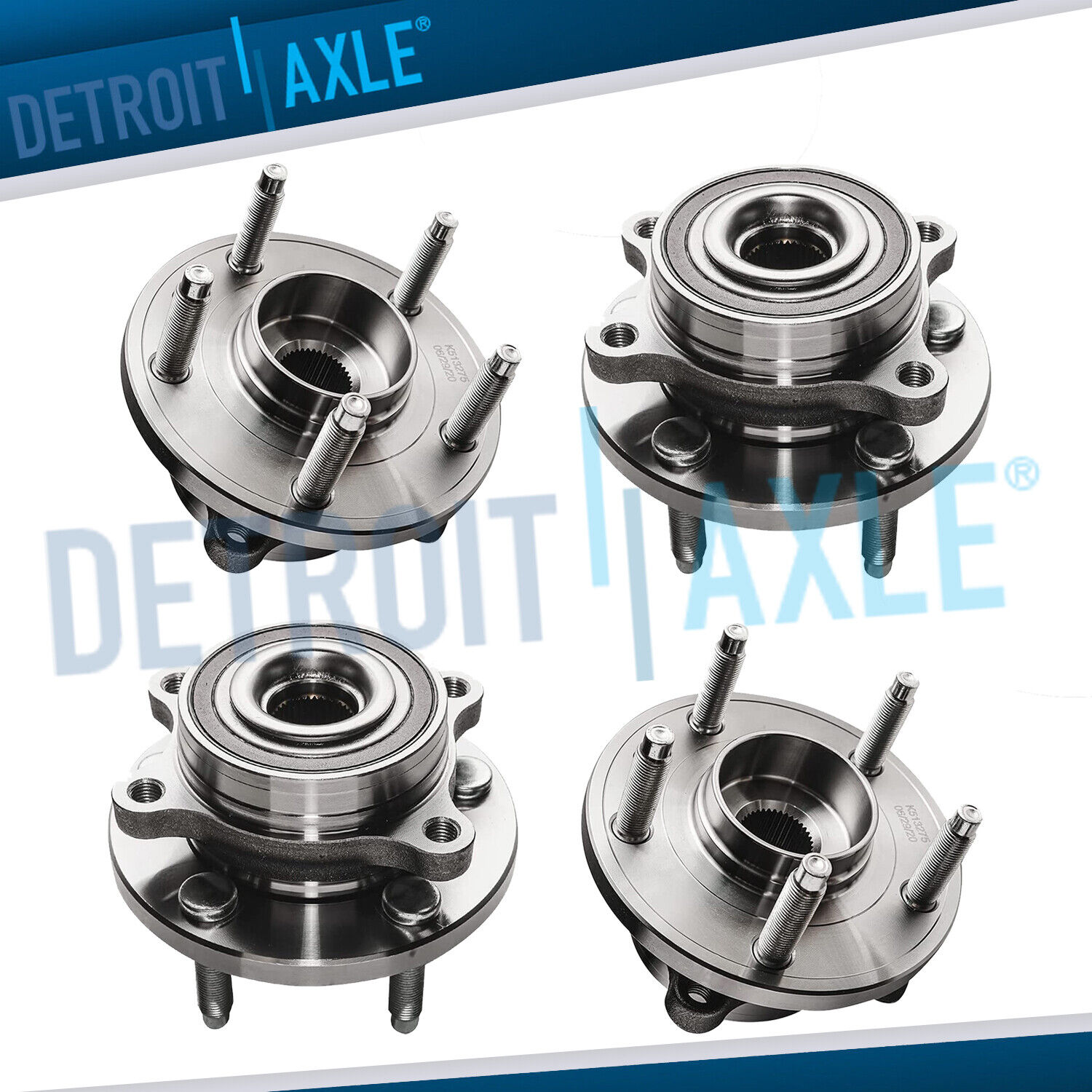 Front Rear Wheel Bearing Hubs for 2013 - 2018 Ford Flex Taurus Lincoln MKS MKT