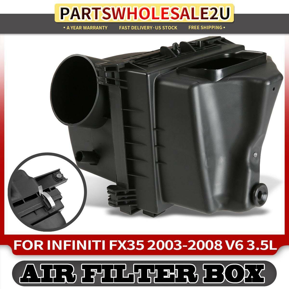 Air Cleaner Intake Filter Box for Infiniti FX35 2003 2004-2008 3.5L 16500CG000