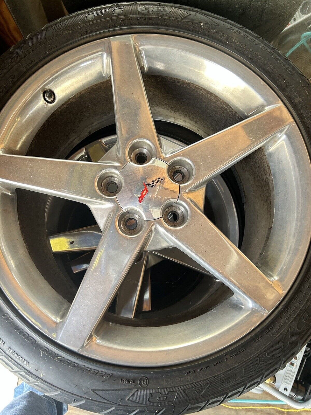 C6 Corvette OEM Wheel And Tires (Set Of 4)