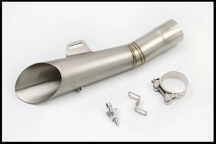 51MM Inlet Silver Motorcycle Side Muffler Pipe Slip-on for Yamaha YZF R6 Part