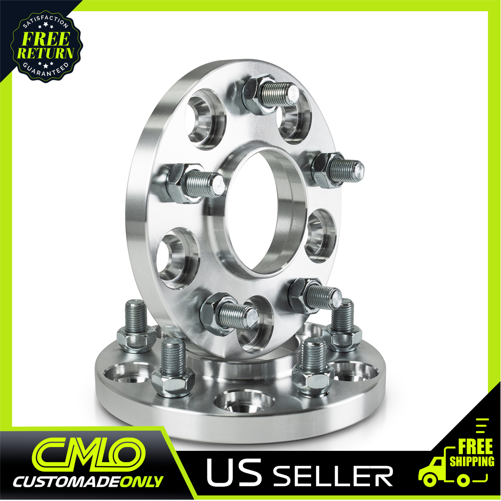 2pc 15mm Thick Wheel Spacers | 5x120 Hubcentric 60.1 Hub | 14x1.5 Stud