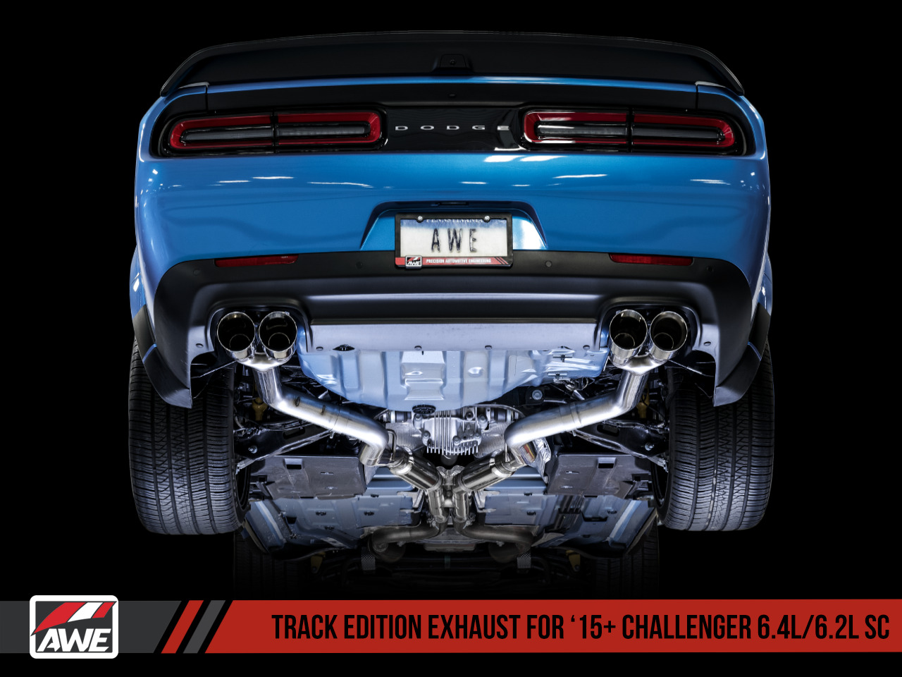AWE 2015-2023 DODGE CHALLENGER HELLCAT SCAT PACK TRACK EDITION EXHAUST SYSTEM
