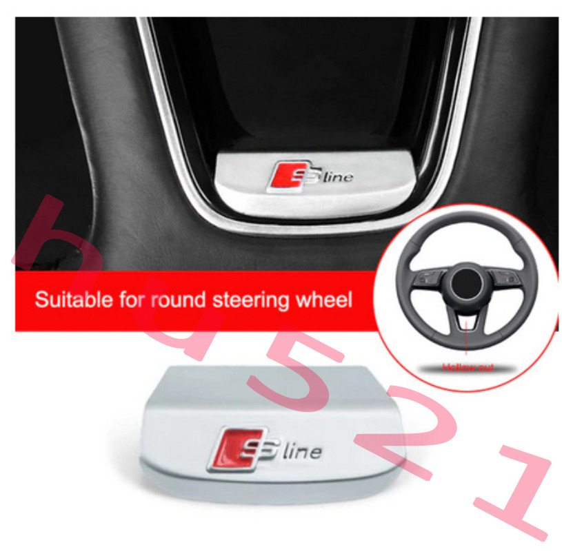 Audi S Line Steering Wheel Emblem Badge Car Interior Decal A3 A4 A6 Q3 Q5 Q7
