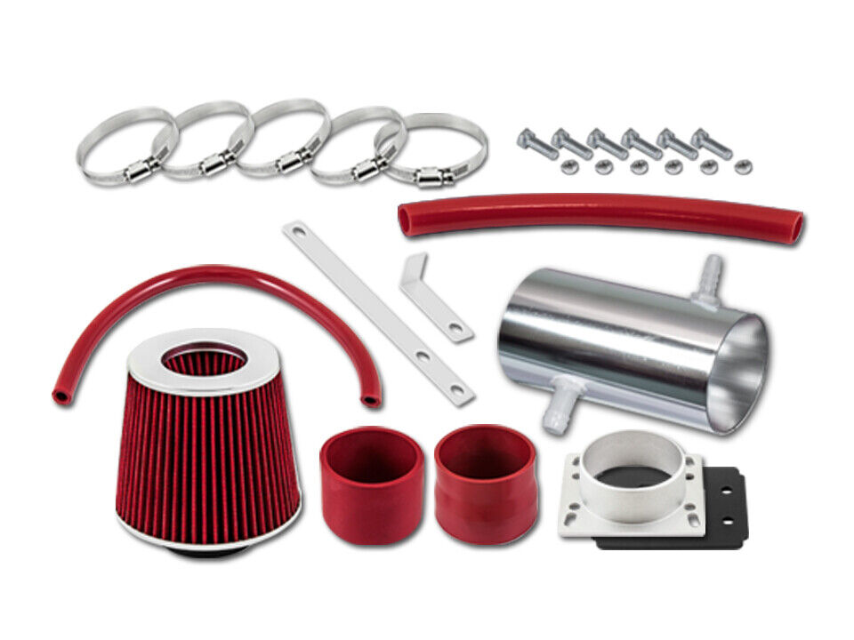Red Short Ram Air Intake Kit + Filter For 92-96 Lexus ES300 3.0 V6