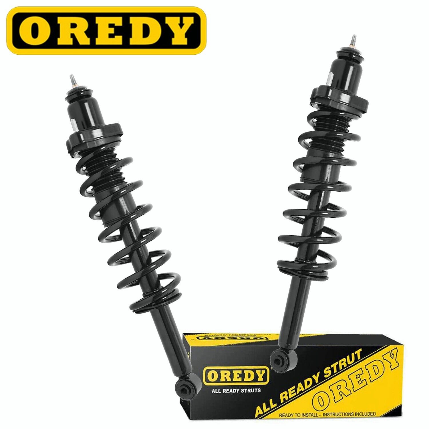 Pair Rear Left &  Right Struts w/ Coil Spring for 2009 2010 Dodge Journey