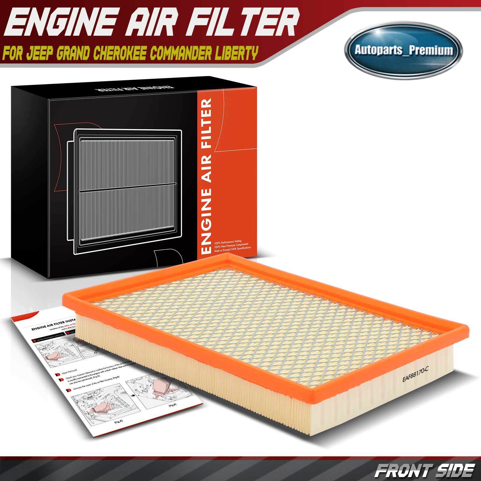 Engine Air Filter with Flexible Panel for Jeep Grand Cherokee Commander Liberty