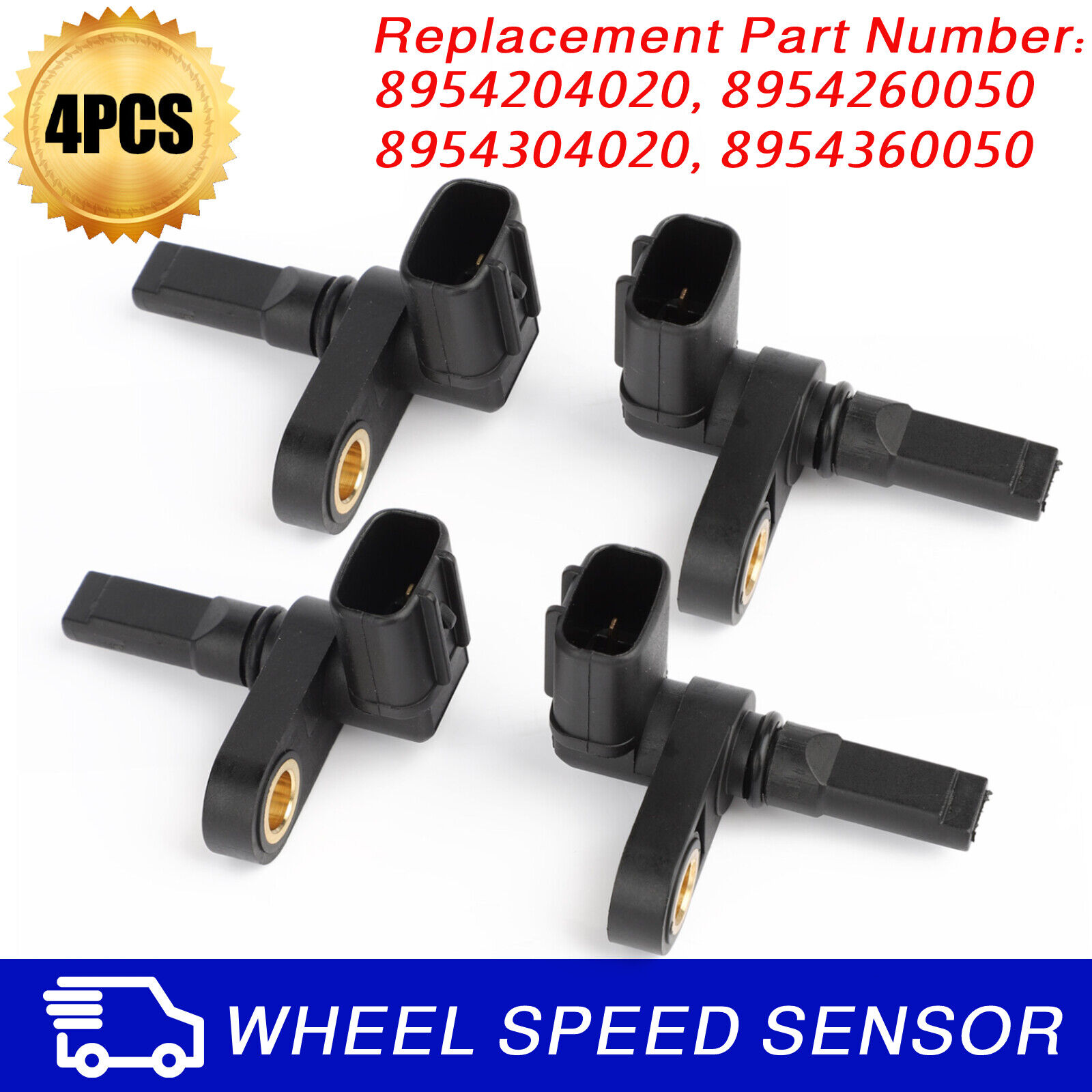 4X ABS Wheel Speed Sensor Front & Rear - Right & Left For Toyota 4Runner Tacoma