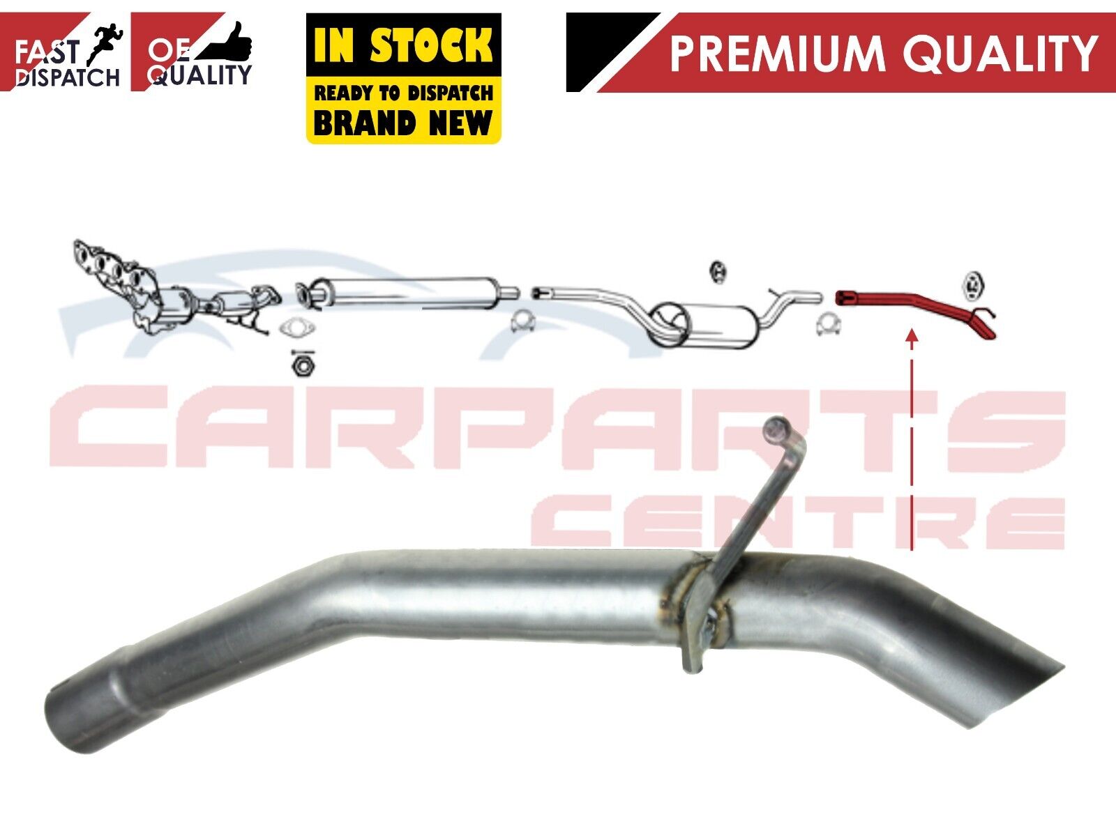 FOR VOLVO C30 533 1.6 2006-2012 B4164S3 BRAND NEW EXHAUST END PIPE 30742705
