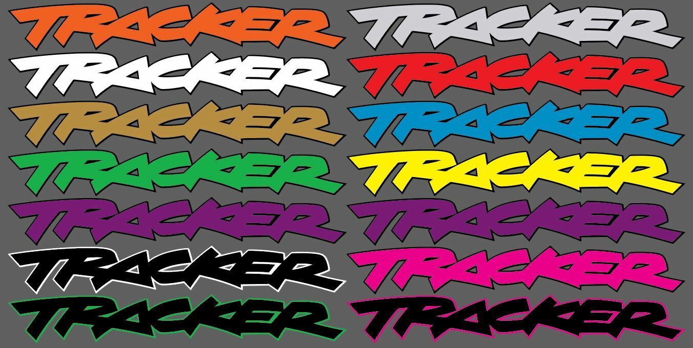 TRACKER Decal vinyl printed Graphic custom color TRACKER LOGO ONLY