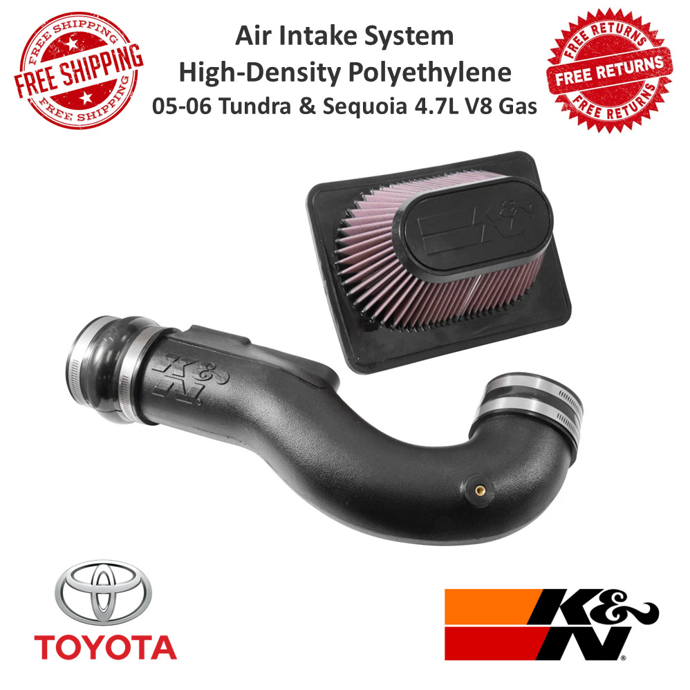 K&N 57 Series FIPK Air Intake System HDPE Tube For 05-06 Toyota Tundra & Sequoia
