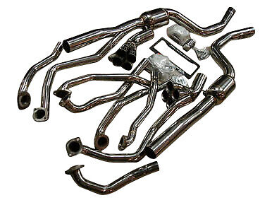 Fit Mercedes Benz W211 E55 AMG V8 03-06 Long-Tube Exhaust Headers + 200 Cell Cat