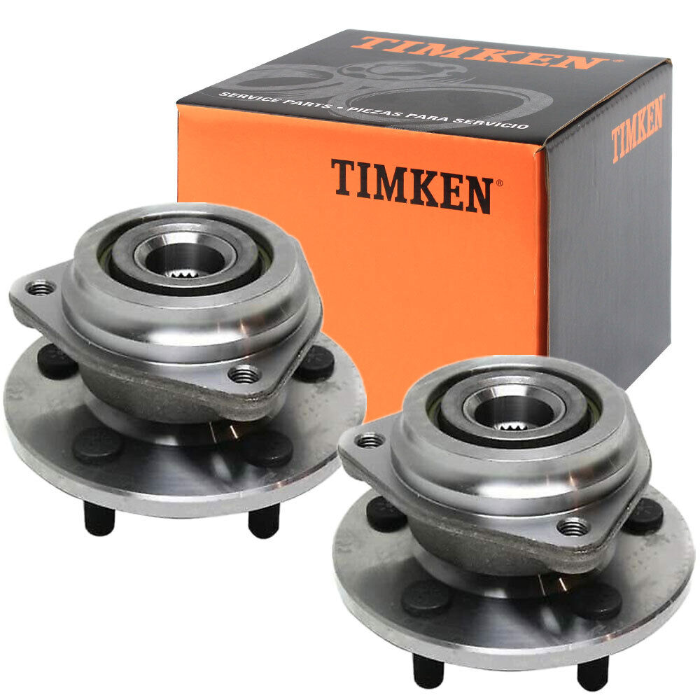 2 TIMKEN Front Wheel Bearing & Hub Assembly Fits Jeep Cherokee Wrangler Comanche
