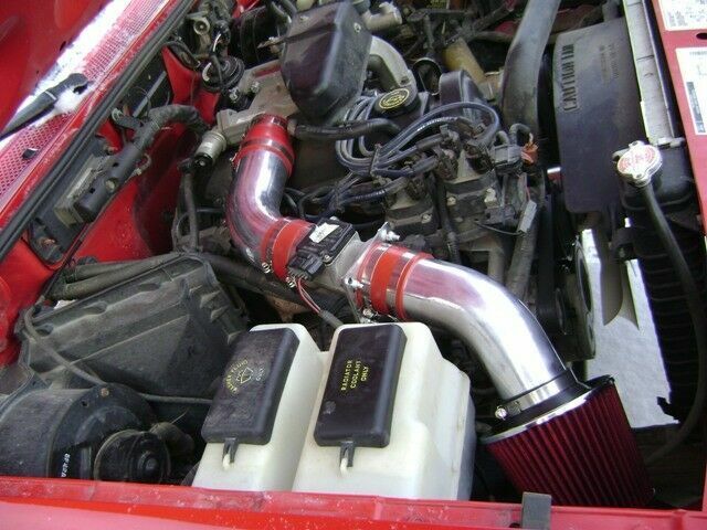 BCP RED 98-01 Ford Ranger Mazda B2500 2.5L L4 Short Ram Air Intake + Filter
