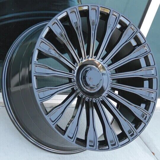 22x9 / 22x10.5 Wheels Fit Mercedes S500 S550 S560 S63 Staggered 22\