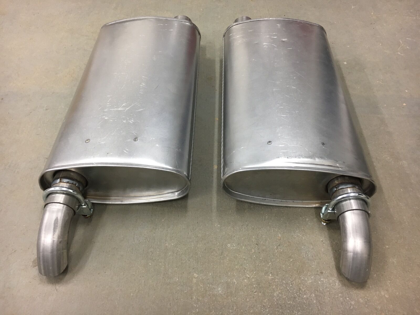 1958-1960 Ford Thunderbird Dual Exhaust Stock Muffler Set Direct Fit Right Left