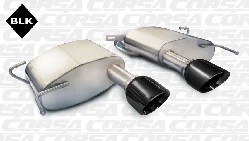 CORSA 2011-2015 CADILLAC CTS-V COUPE AXLEBACK EXHAUST SYSTEM WITH BLACK TIPS