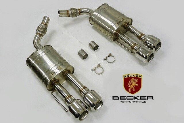 Becker S/S Axle Back Exhaust For 07 To 13 Mercedes-Benz S Class W221 Chassis