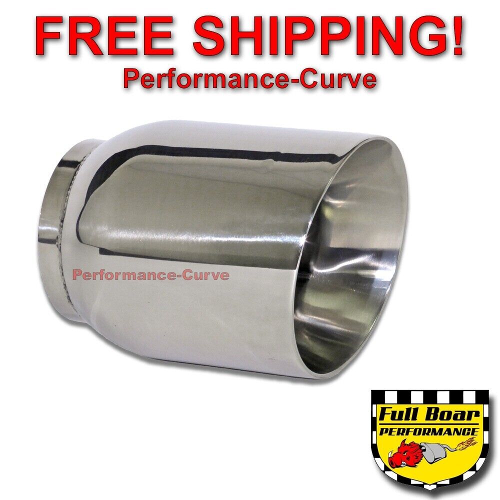 Stainless Steel Exhaust Tip Double Wall Angle 3\