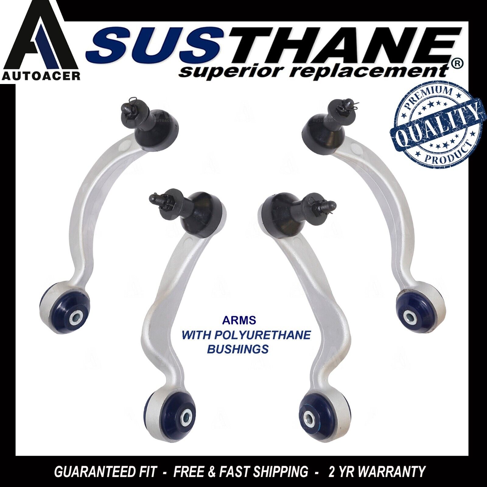 Front Upper Control Arms Left Right With PU Bushes for Lexus LS460 07-17 AWD/RWD