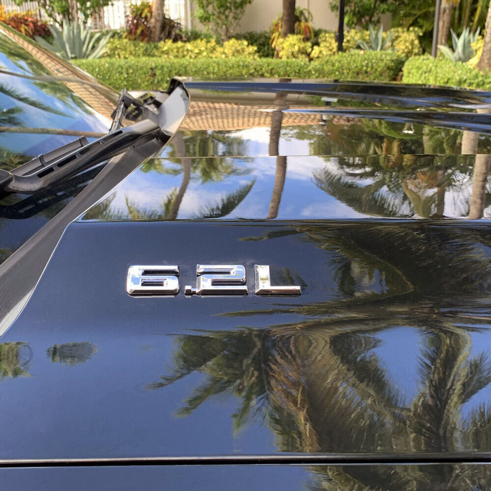 1x 6.2L Chrome Emblem Fits 19-23 Chevrolet Silverado Sierra Camaro GMC 84192174