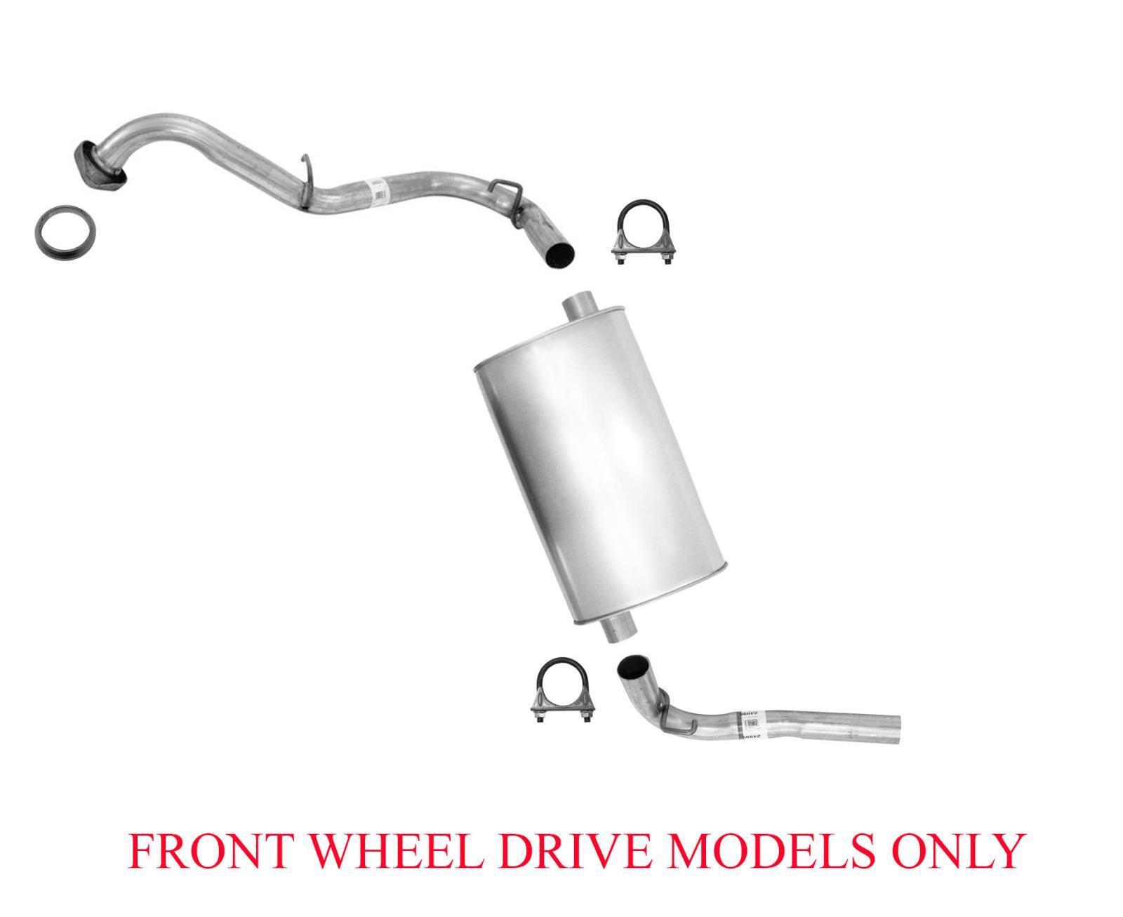 Rear Exhaust Muffler Front Wheel Drive for Toyota Matrix 03-04 Front Wheel Drive