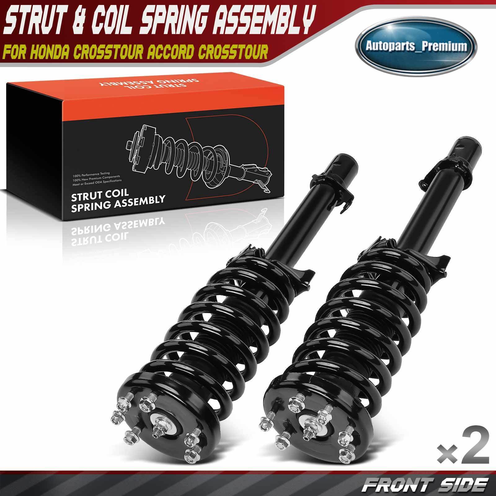 2x Front Complete Strut & Coil Spring Assy for Honda Crosstour Accord Crosstour