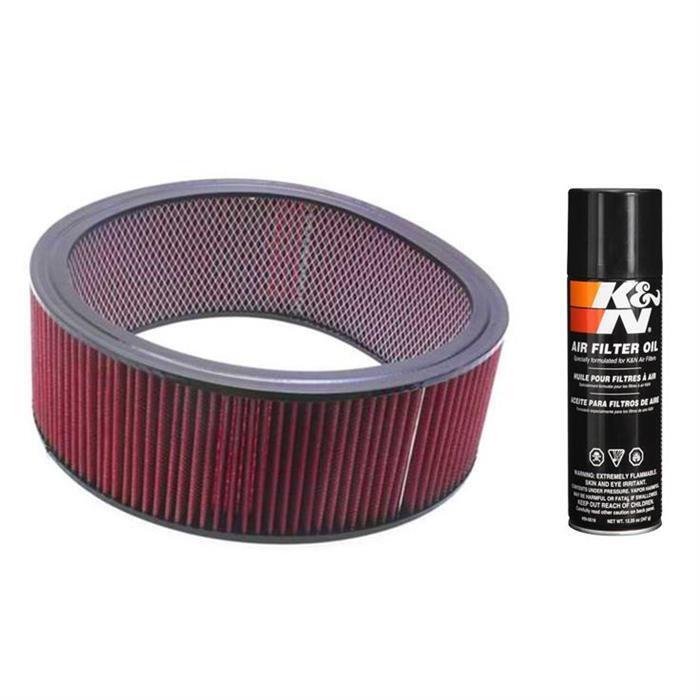 Speedway Washable Air Filter Element, 14 x 4 Inch w/Filter Oil