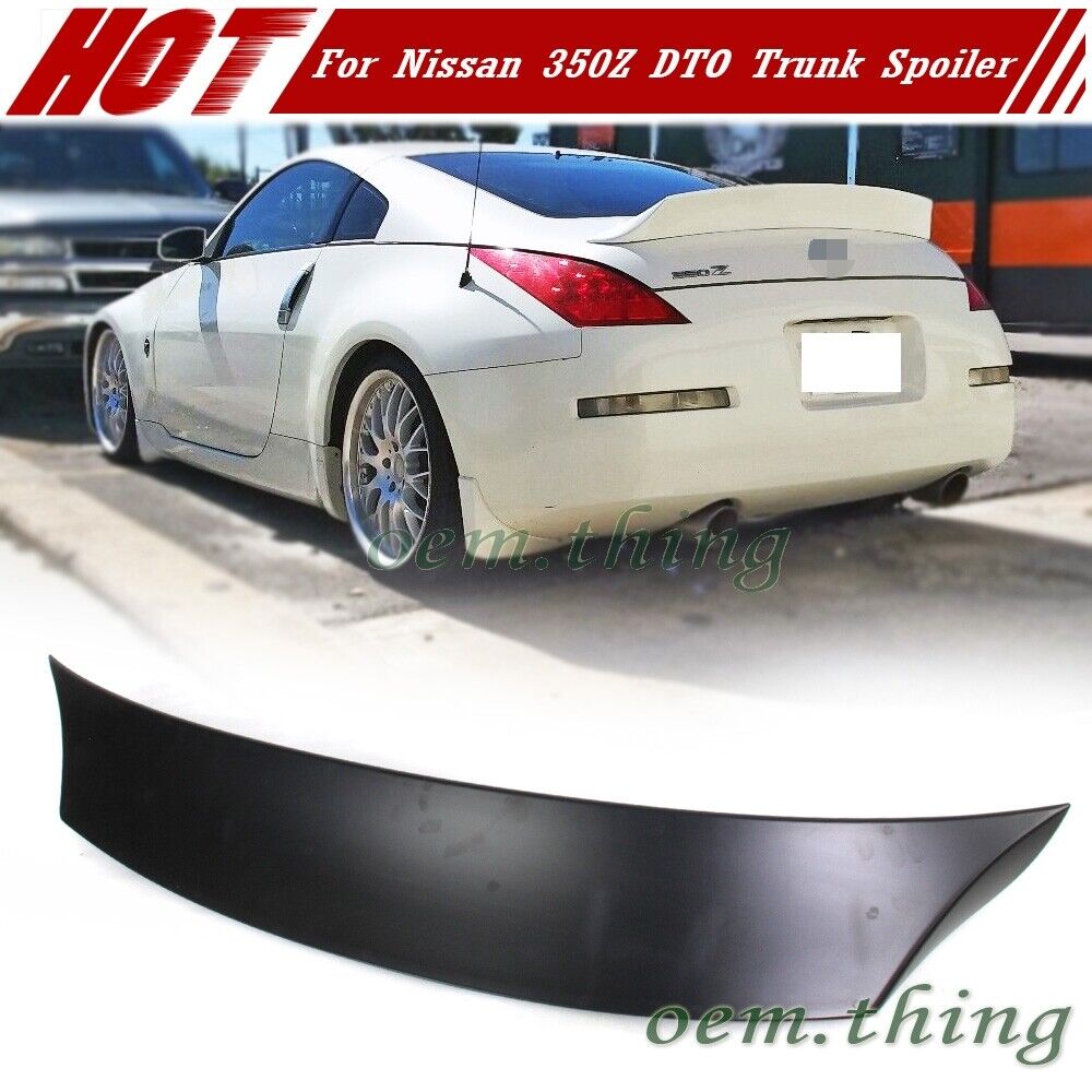 Fit FOR NISSAN 350Z Coupe Convertible V Look Trunk Spoiler 08 DTO Unpaint