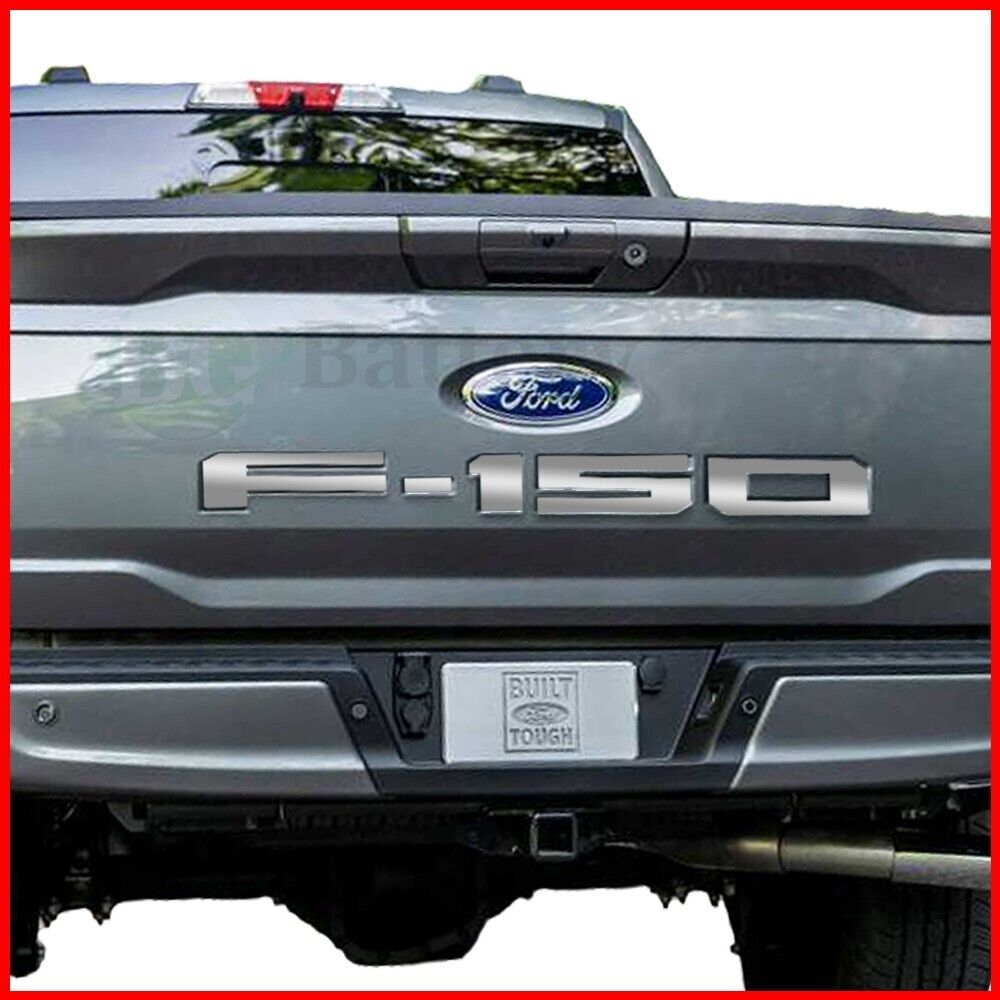 2024 Ford F-150 Tailgate Rear Chrome Letters Insert Decals Stickers Inlays Truck