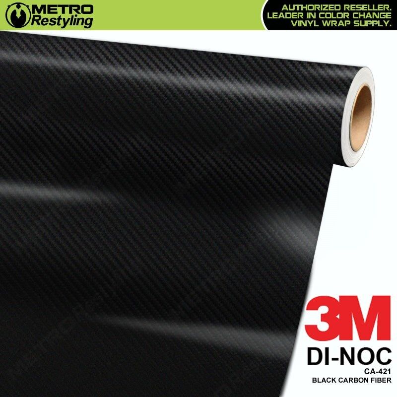 3M DI-NOC BLACK CARBON FIBER Vinyl Sheet Flex Wrap Film Roll Adhesive CA-421