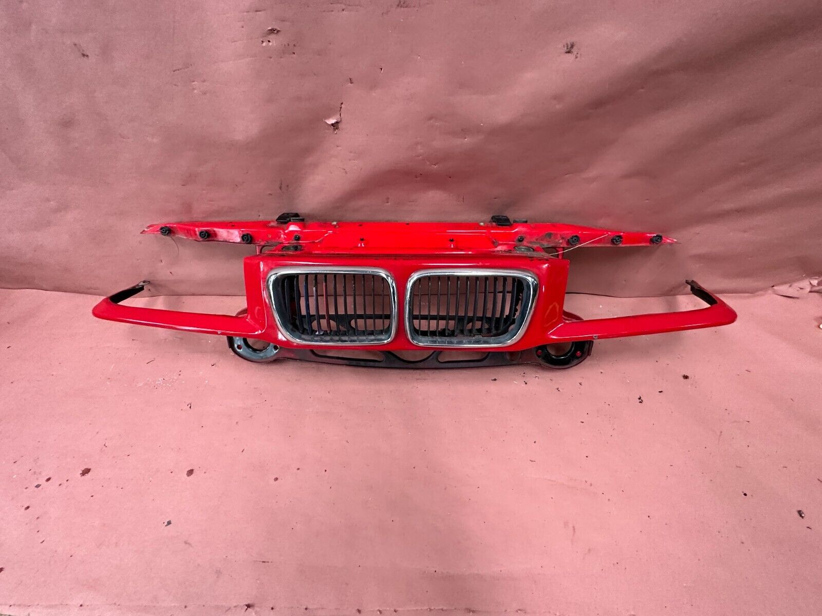 BMW E36 318ti Front Header Headlight Mounting Nose Panel Brilliant Red OEM#97206