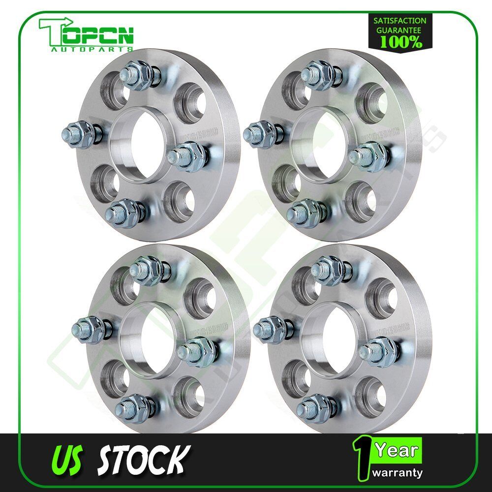 4X 20mm 4x100 Wheel Spacers 12x1.5 For Honda Civic 1979-2005 4 Lugs Hubcentric