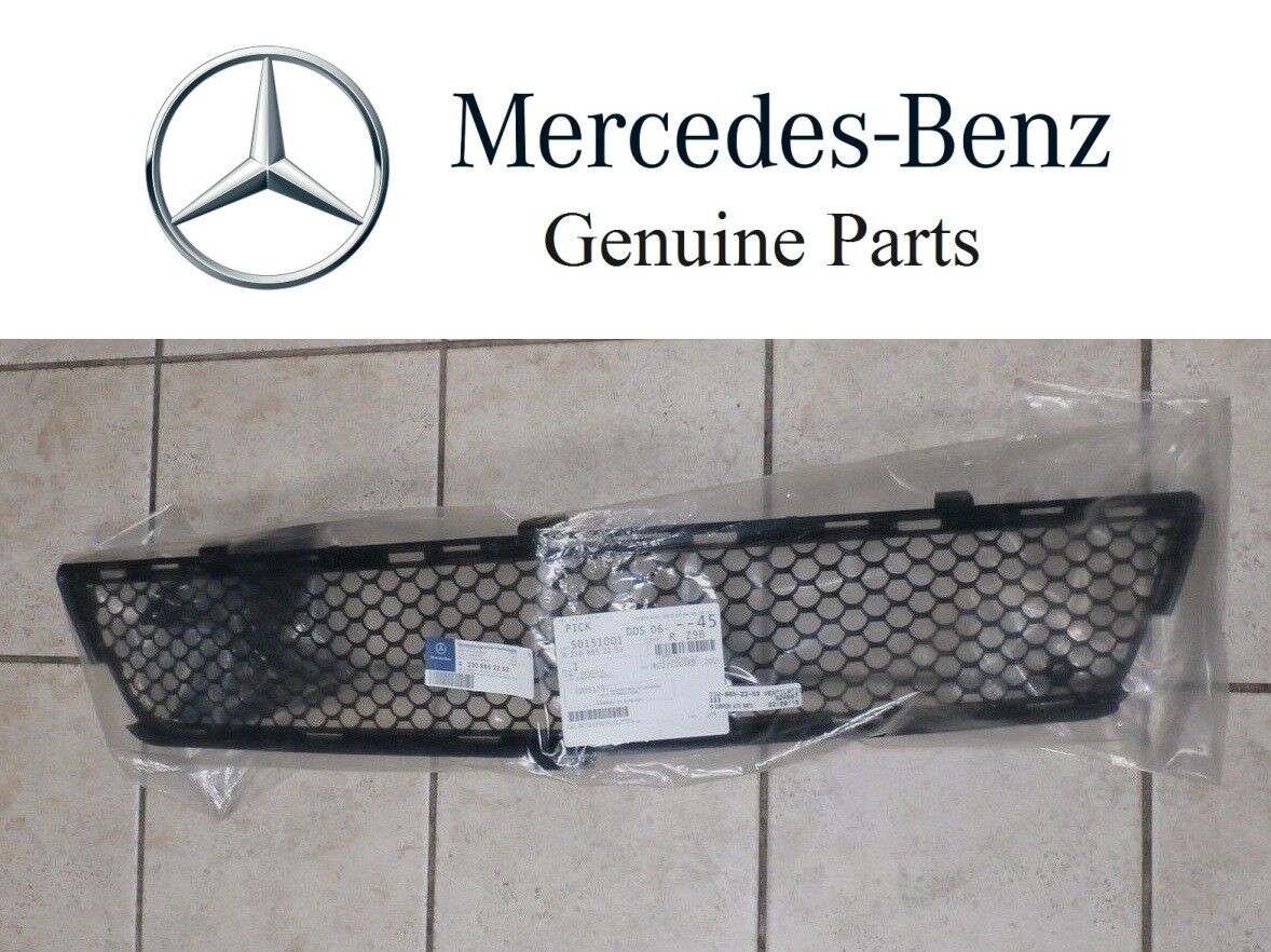 For Mercedes R230 SL63 AMG SL65 AMG Front Bumper Cover Center Mesh Grille OES