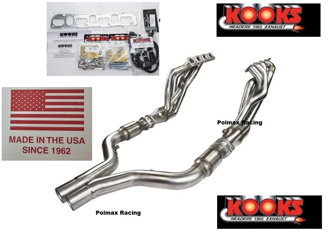 Kooks 1-7/8'' x 3'' stainless steel long tube headers with race catted mid pipes