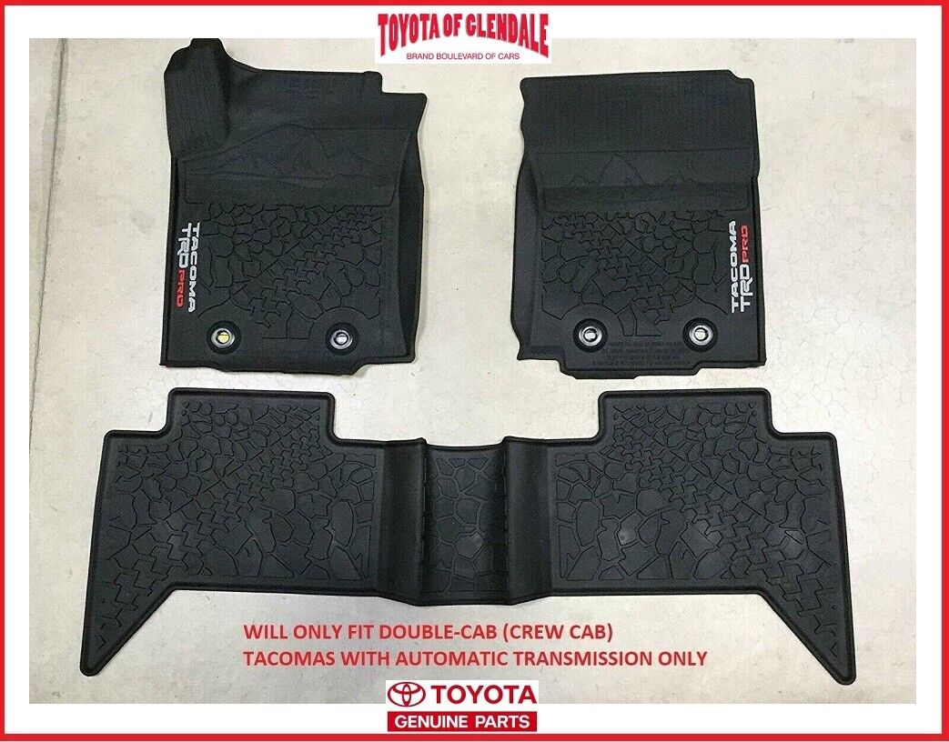 2016-2023 TOYOTA TACOMA TRD PRO ALL WEATHER/RUBBER FLOOR MAT AUTO TRANSMISSION