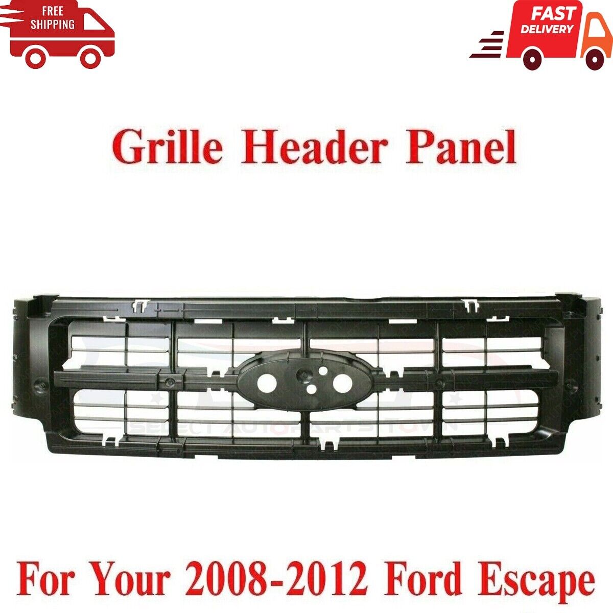 New Fits 2008-2012 Ford Escape Front Grille Header Panel Reinforcement Plastic