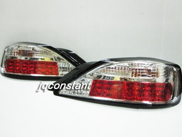 Crystal LED rear tail lights Chrome For NISSAN 1999-2002 Silvia S15 200SX